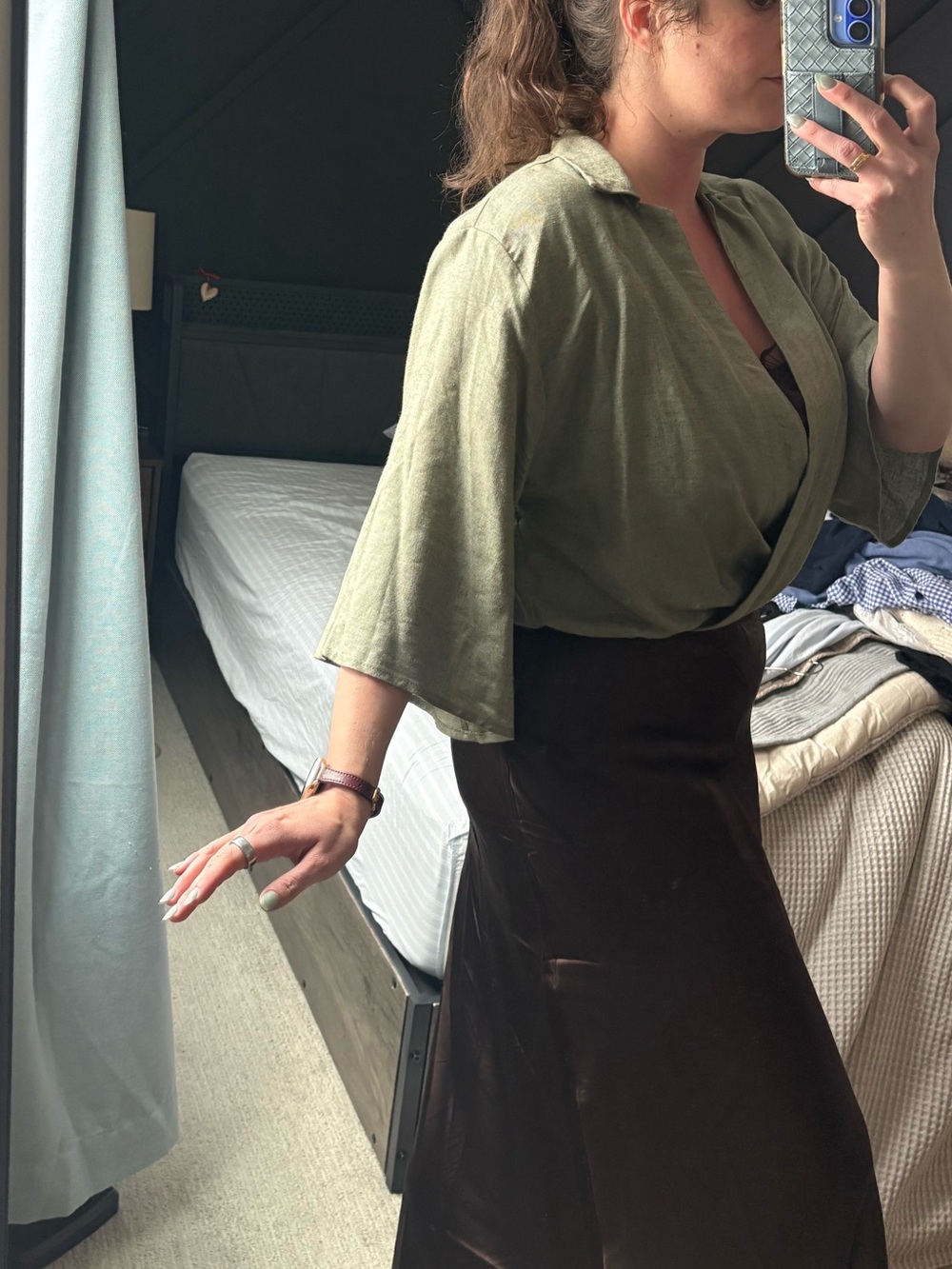 Never Worn✨Linen Blouse - Picture 3 of 5